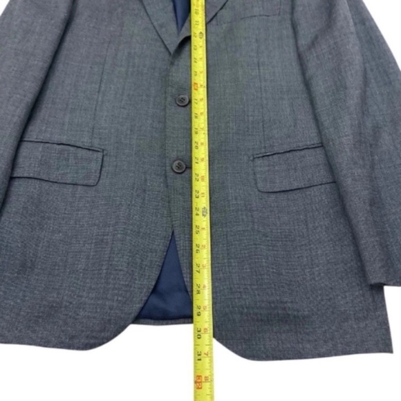 Suitsupply Lazio Blazer 52 Slim Fit Gray Pure Wool Angelico Fabric Single Breast - Picture 4 of 9